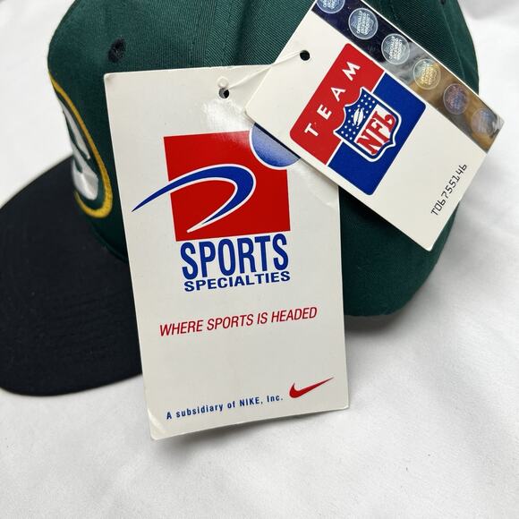 Green Bay Packers NFL Sports Specialties Team NFL Snap back Hat Green NWT - Picture 4 of 13